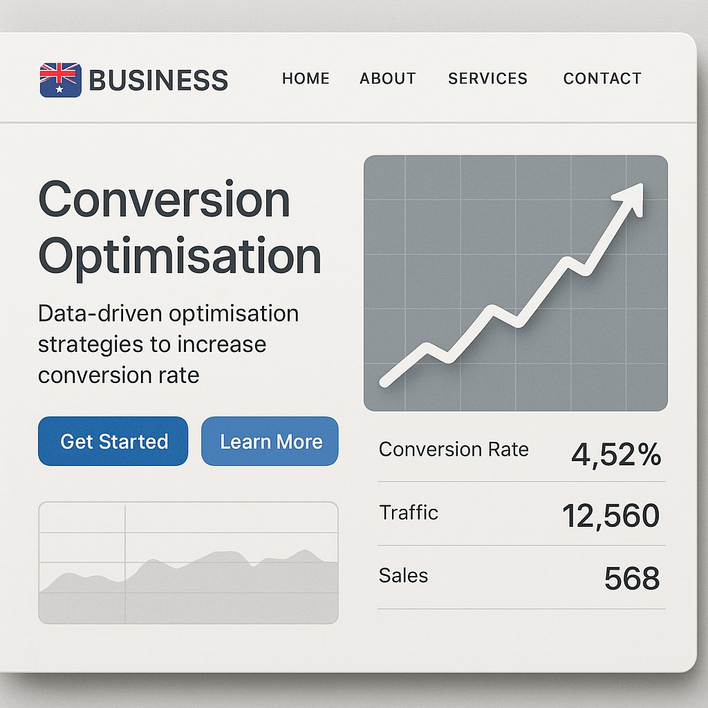 A clear upward growth chart overlaid on a modern A