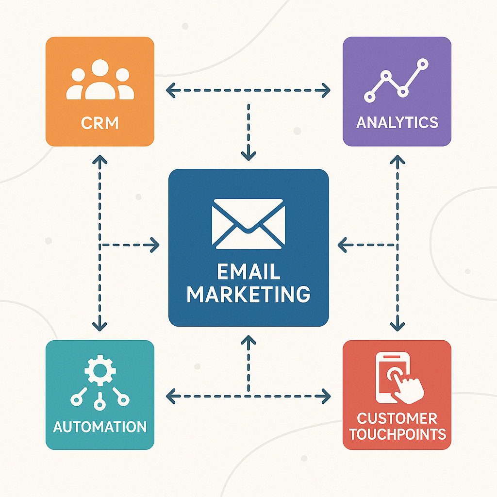 A visual representation of interconnected marketin