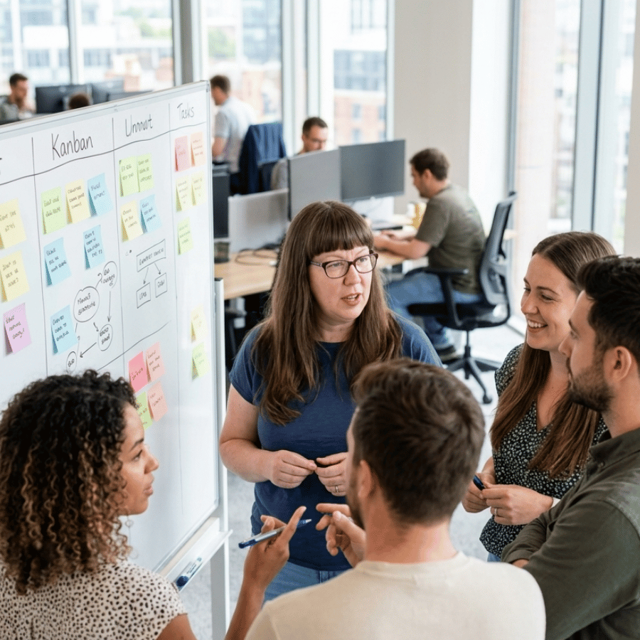 Consultant leading a B2B digital transformation project